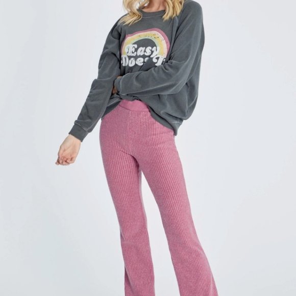 NWOT WILDFOX Easy Does It Sommers Gray Rainbow Crewneck Sweatshirt XS Small - Picture 6 of 11